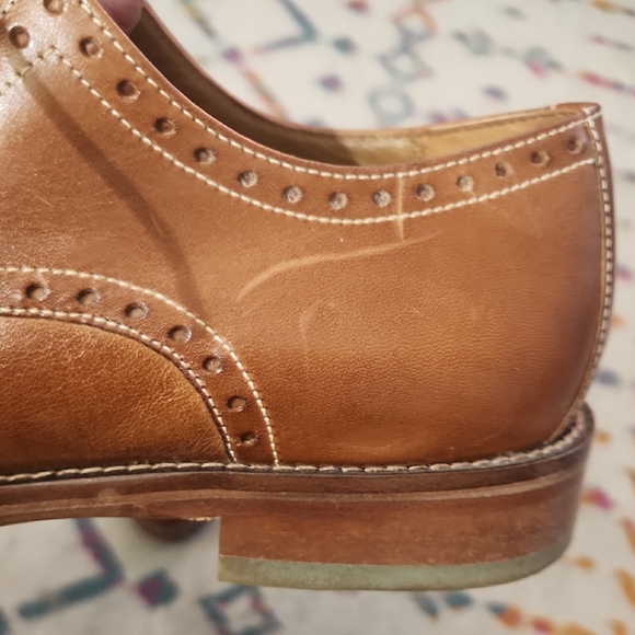 Johnston & Murphy Tan Leather Oxfords - Picture 9 of 10
